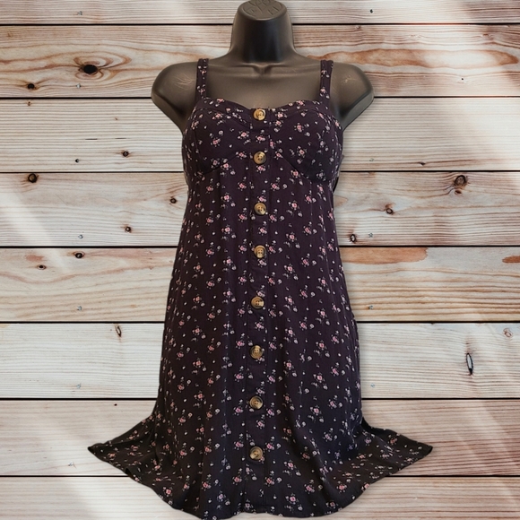 American Eagle Button Down Mini Dress Size Small - Picture 3 of 8